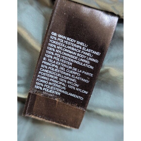 The North Face Women’s Coat Jacket Long Pseudio Cowlneck Full Zip Green XS - Picture 5 of 8